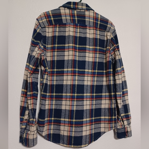 American Eagle Heritage button down shirt men's medium colorful plaid cotton - Picture 7 of 8